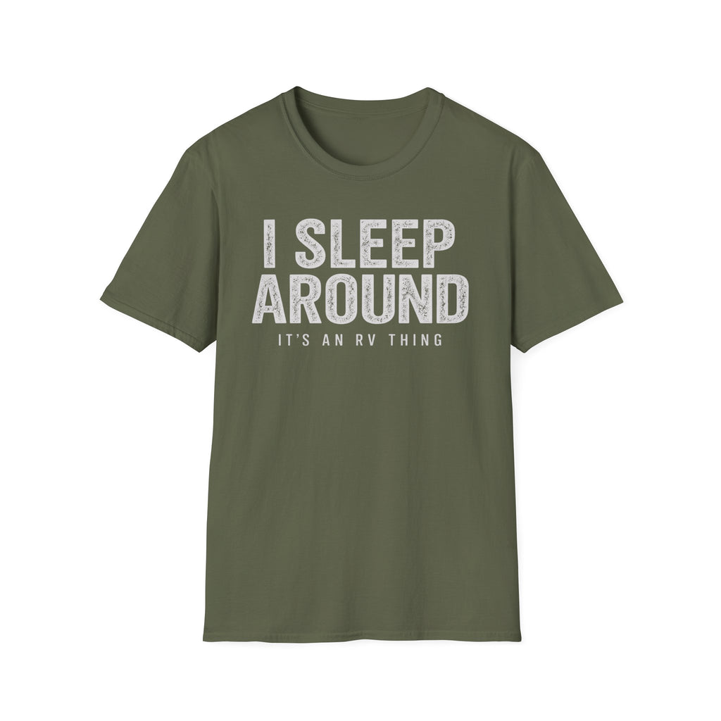 I Sleep Around Camping RV Shirt