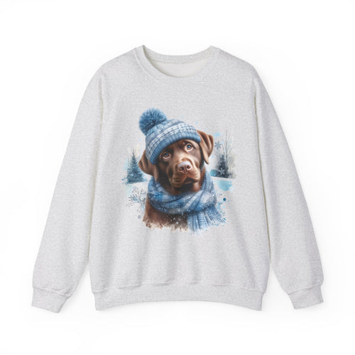 Chocolate Lab Winter Sweatshirt