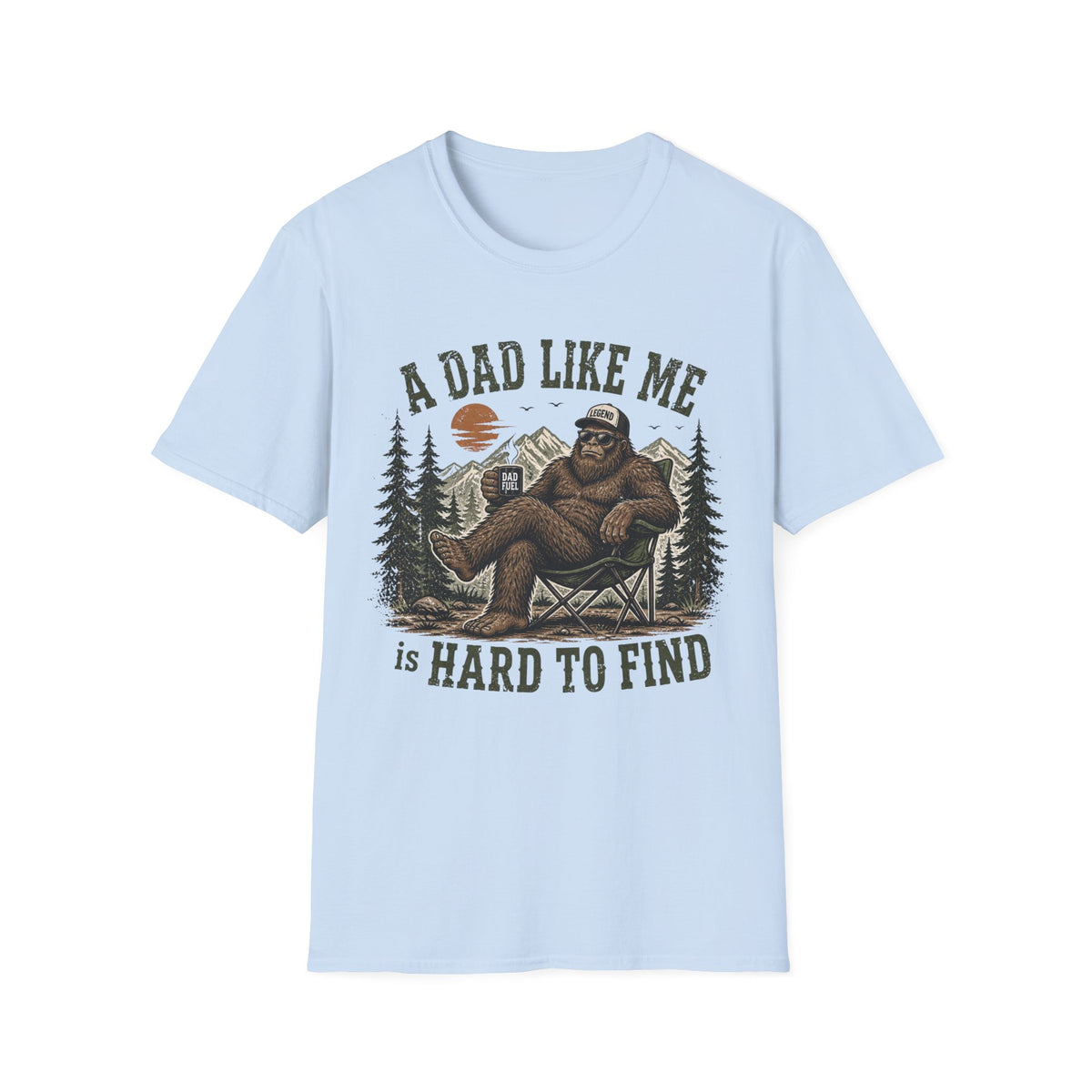 Funny Dad Bigfoot Gildan Shirt