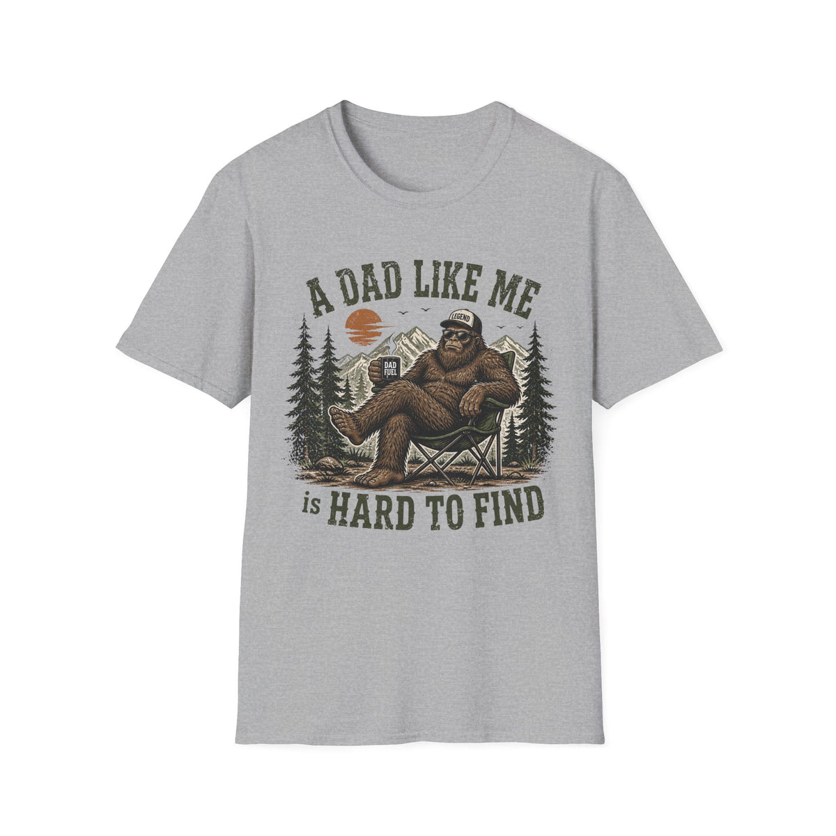 Funny Dad Bigfoot Gildan Shirt