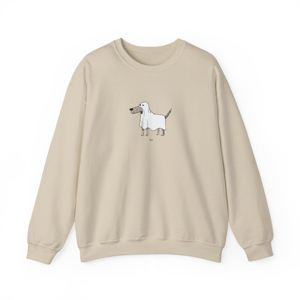 Funny Ghost Dog Halloween Sweatshirt