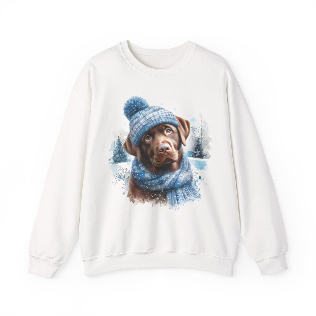 Chocolate Lab Winter Sweatshirt