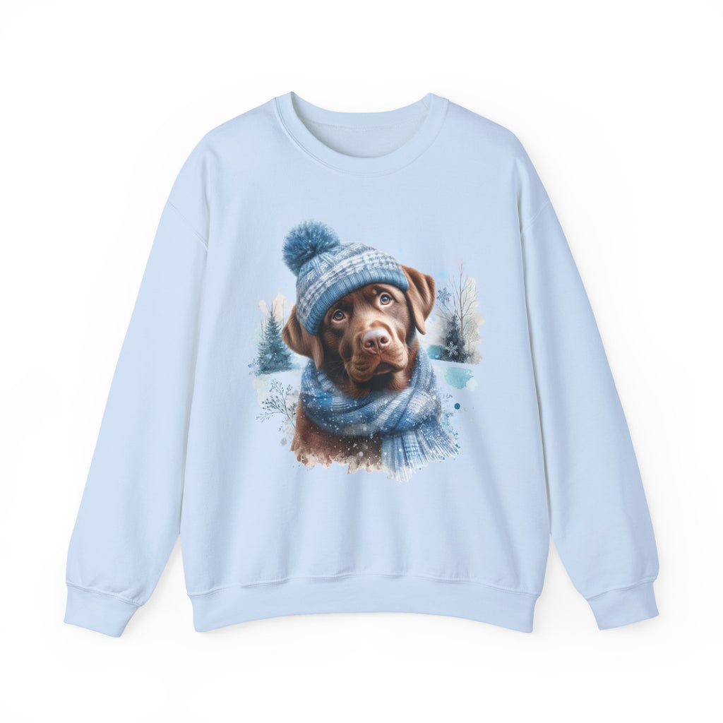 Chocolate Lab Winter Sweatshirt