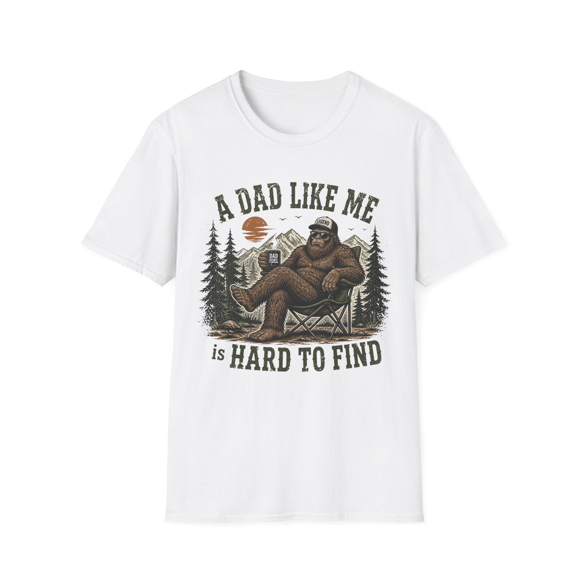 Funny Dad Bigfoot Gildan Shirt